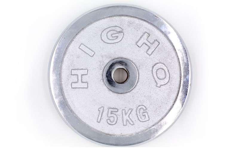 Диски диски хромовані HIGHQ SPORT ТА-1455 15 кг Хром