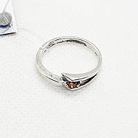 Серебряное кольцо с фианитом Кольцо с розовым камнем