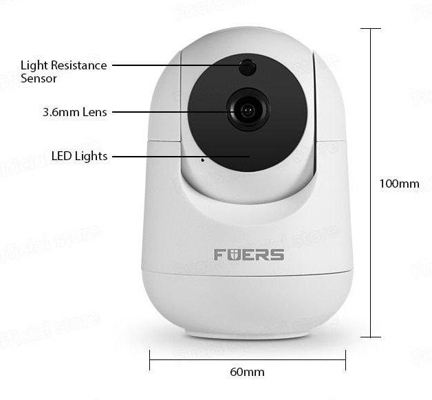 Поворотная Wi-Fi IP камера видеонаблюдения Fuers T09T 1080P Tuya Smart, 3MP. - фото 8 - id-p2038284105