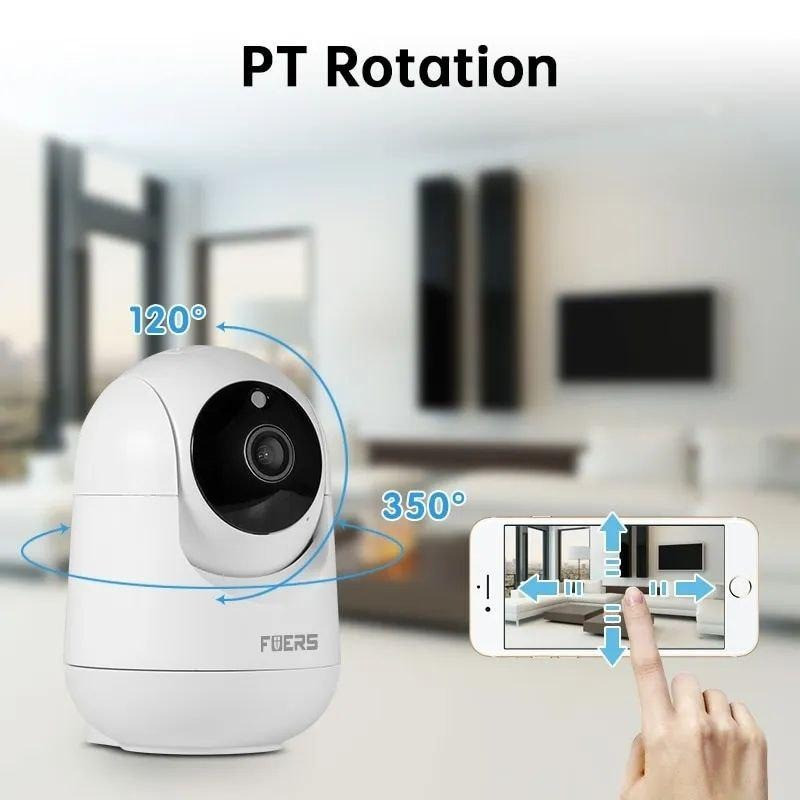 Поворотная Wi-Fi IP камера видеонаблюдения Fuers T09T 1080P Tuya Smart, 3MP. - фото 4 - id-p2038284105