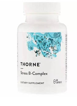 Стрес В комплекс,Stress B-Complex, Thorne Research, 60 капсул