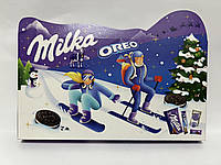 Новогоднее печеное Oreo 182 g Новогодние сладости Milka Вкусное печенье Молочный шоколад