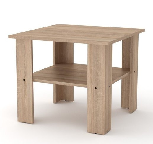 Квадратний Журнальний Стіл Мадрид Дуб сонома (60х50х60 см), фото 1