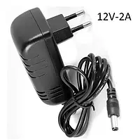 Сетевой адаптер питания AC/DC Adapter Input AC 100-240V Output DC 12V 2A EU 5.5X2.5 мм