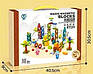 Дитячий магнітний конструктор-трек 1101, (151 дет.), містечко-трек з кульками та фігурками, фото 6