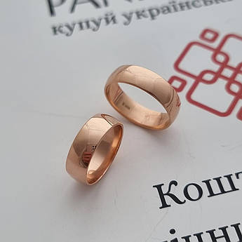 Обручки європейка срібло в позолоті