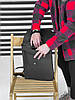Молодіжний рюкзак Moldi чорний з екошкіри, фото 6