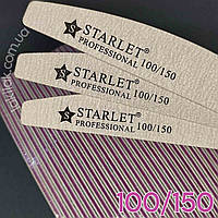 Пилочка для нігтів 100/150 півмісяць Starlet Professional