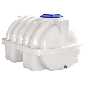 Ємність 1500 л посилена з ребром горизонтальна