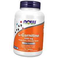 Карнитин Тартрат L-Carnitine 1000 Now Foods 100таб (02128004)