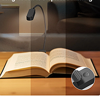 Лампа для читання книг із затиском, Перезаряджається світильник із затискачем 8 led 3 режиму, фото 5