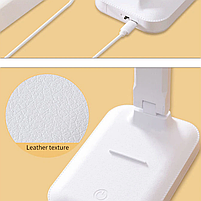 Світлодіодна перезарядна настільна лампа 4000 mAh з плавним затемненням, захист очей, фото 8