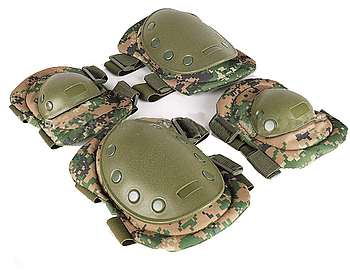 Комплект наколінників та налокітників BAIGIO Піксель