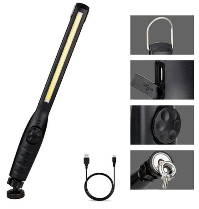 Ліхтар акумуляторний 821 для кемпінгу з магнітом, фото 1