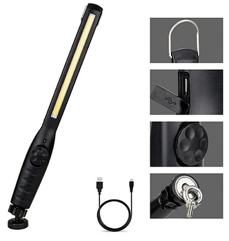 Ліхтар акумуляторний 821 для кемпінгу з магнітом