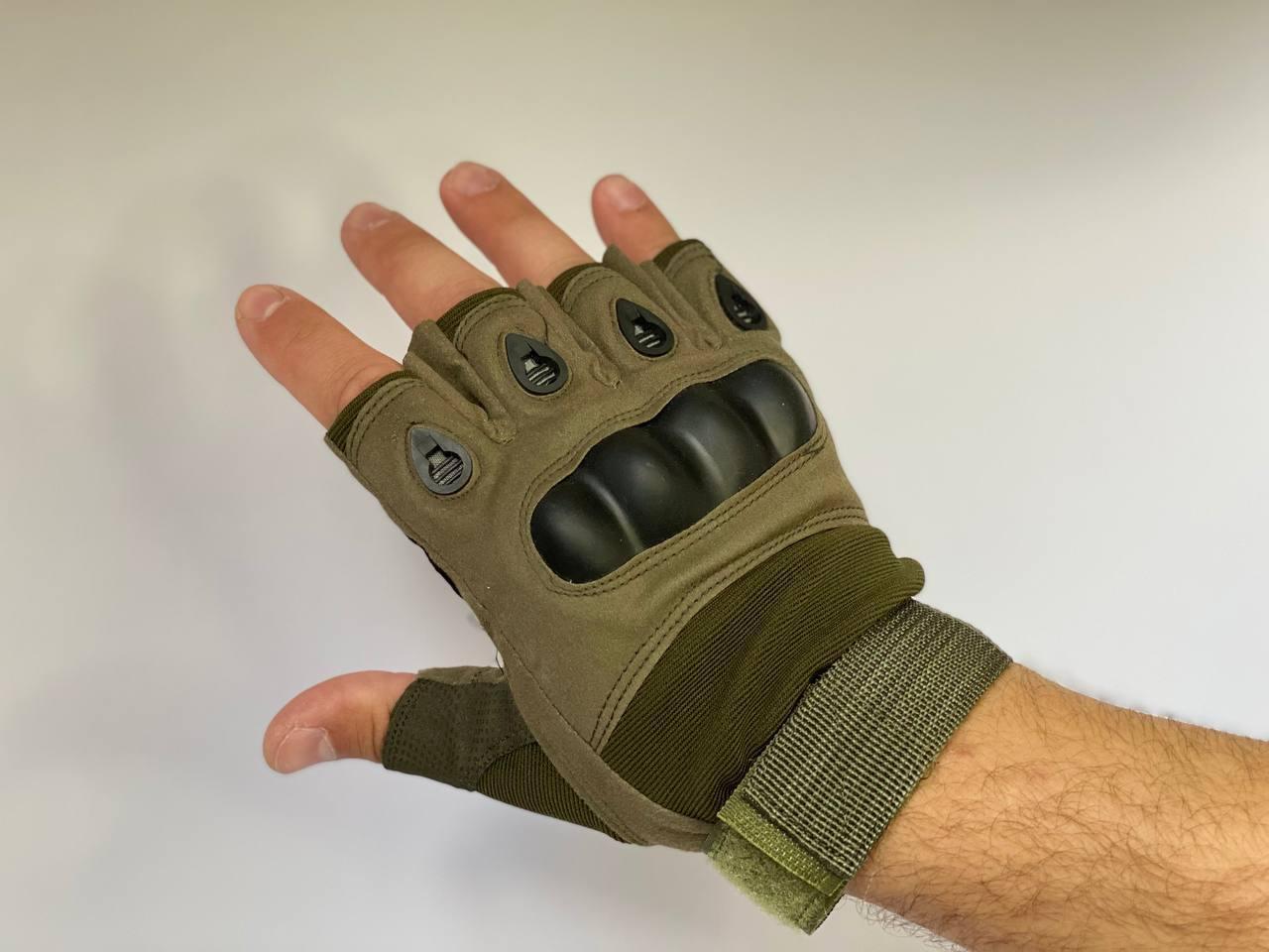 Рукавички безпалі Oakley Олива розмір L, фото 1