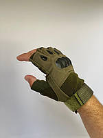 Туристичні рукавички безпалі Oakley Олива, фото 7