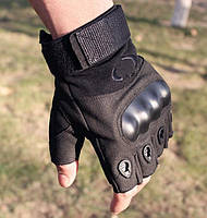 Рукавички чорні безпалі Oakley L, фото 7