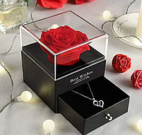 Подарункова коробка для прикрас - Троянда, фото 2