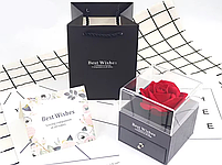 Подарункова коробка для прикрас - Троянда, фото 3