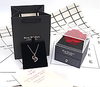 Подарункова коробка для прикрас - Троянда, фото 4