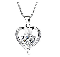 Розкішне жіноче намисто з великим каменем у вигляді серця, намисто з нержавіючої сталі, подарунок на день Святого Валентина, фото 4