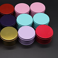 Металеві коробочки для біжутерії, круглі, фото 3