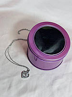 Металеві коробочки для біжутерії, круглі, фото 5