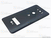 (Б/у) Задняя крышка со стеклом в камеры LG V30 (H931) черная сервисный оригинал по разборке