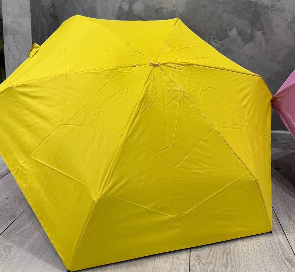 Міні-кишенькова парасолька від дощу Жовтий, фото 1