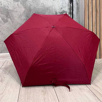 Міні-кишенькова парасолька від дощу темно-червоний