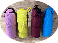 Міні-кишенькова парасолька від дощу темно-червоний, фото 2