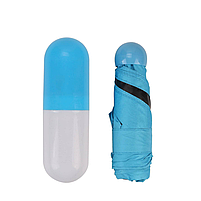 Міні-кишенькова парасолька від дощу Синій, фото 3