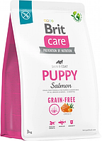 Сухий корм для собак Brit Care Dog Grain-free Puppy беззерновий з лососем 3 кг (8595602558810)