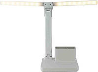 Акумуляторна настільна лампа  з подвійним освітленням 3000 mAh, 3 режими, фото 3