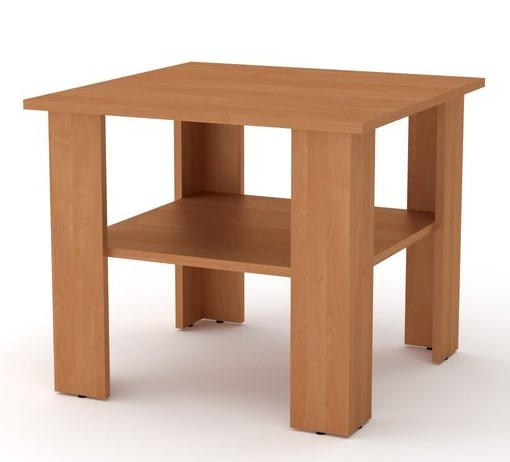 Квадратний Журнальний Стіл Мадрид Вільха (60х50х60 см), фото 1