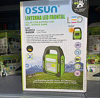 Портативний ліхтар, що перезаряджається, зарядка від сонця і від USB, фото 3