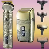 Набір для гоління триммер та електробритва VGR V-649 для гоління бороди та вусів шейвер для ідеальної гладкості