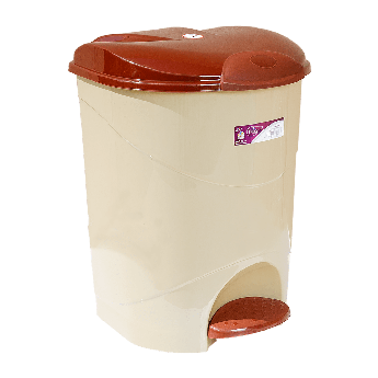 Відро для сміття з педаллю Irak Plastik Bella №2 19л бежеве