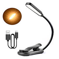 Лампа для читання книг 7 світлодіодів та 3-рівневим освітленням 360-7, фото 5