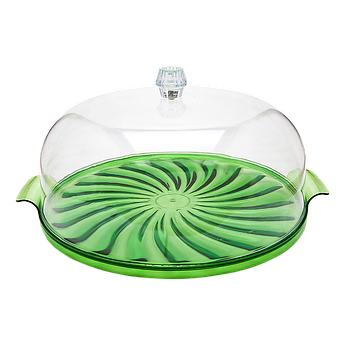 Тортовниця Кристал зелена