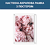 Панно фоторамка пластикове настінне 30 х 50 см (зображення 24 х 44 см) товщина 3 мм, фото 3