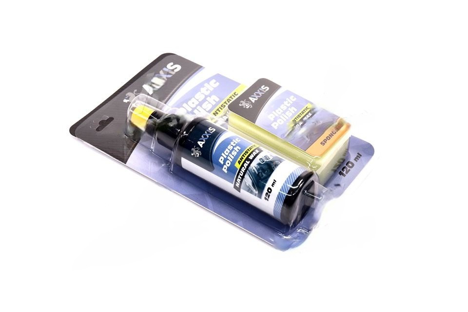 Очиститель-полироль пластика салона c губкой 120ml VSB-088, фото 1