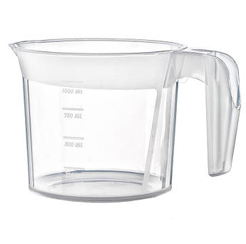 Мірна кружка 1,25 л прозора