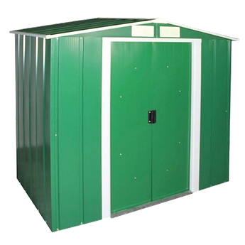 Сарай металевий ECO 202x182x181 см зелений з білим