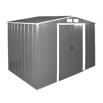 Сарай металевий ECO 320x241x196 см сірий з білим