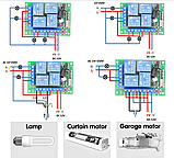Модуль дистанційного керування 433МГц 4 канали 12 В + 1 пульт, фото 5