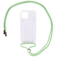 Чехол TPU Crossbody Transparent для Apple iPhone 12 Pro Max (6.7")