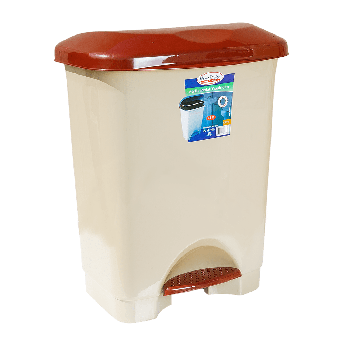 Відро для сміття з педаллю Irak Plastik Stella 45л бежеве