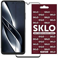 Захисне скло SKLO 3D (full glue) для TECNO Pova 3 (LF7n)